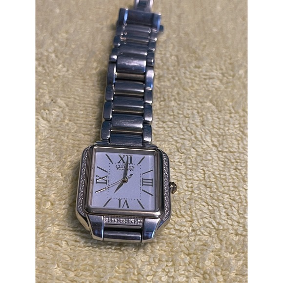 CITIZEN‎ ECO-DRIVE CIENA WOMEN'S DIAMOND CASE WATCH  (asis) - Picture 1 of 16